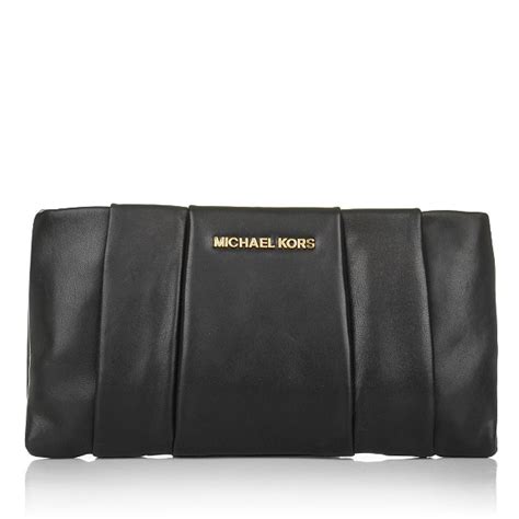 michael kors daria pleated clutch|MICHAEL Michael Kors Daria Convertible Pleated Clutch (Black).